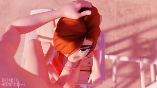 Wendy Takes a Dipper by the pool (Blenderknight, Lewdheart)
