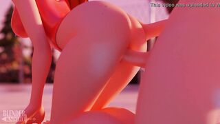 Wendy Takes a Dipper by the pool (Blenderknight, Lewdheart)