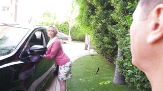 Busty MILF Dee Williams Gets Fucked, Eats Ass, and Swallows Cum to Pay for Car Crash GP2496
