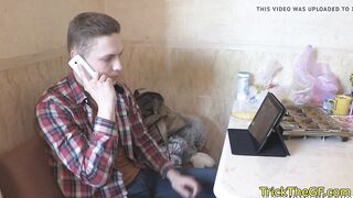 Tricked gf restrained and pussyfucked