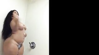 Big Ass Hairy Pussy Girl in Shower