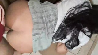 my gorgeous class mate asks me to cum in her pussy.