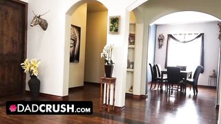 DadCrush - Generous Stepdad Helps His Nervous Stepdaughter Release The Tension Before Job Interview
