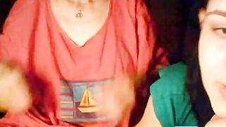 BBW girl and her granny on webcam