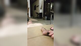 I torture my husband under the cockbox with heels