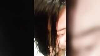 young girlfriend after shower