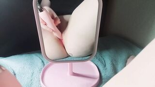 Cumming while viewing my wet pussy