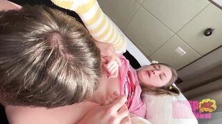 STEPSISTER HELPS VIRGIN STEPBROTHER