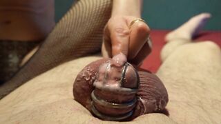 wax on a chastity cage