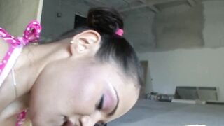 Hot and eager girl has construction site sex with Marco Nero