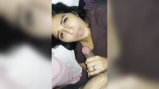 Indian is faced with a cock