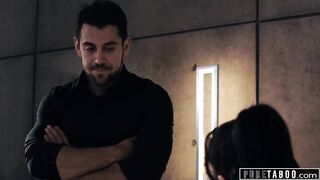 Nervous Employee Helps Ambitious Babes Squirt