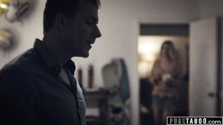 PURE TABOO Stepmom Helped Injured Step Son Pleasure Himself