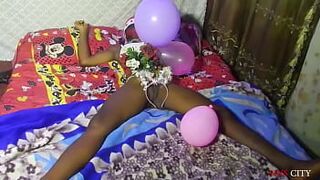 I presented my pussy as a Christmas Gift to surprise my Ex boyfriend, he fucked me real hard
