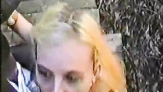 White Girl takes Older Black Man Heavy Cum in Mouth