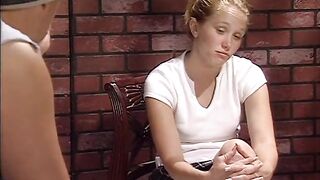 Redhaired beuaty seduces her classmate for nasty Sapphic games