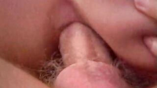 Hot threesome for a slut with her pussy open and wet