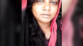 Indian aunty showing her private parts to her lover