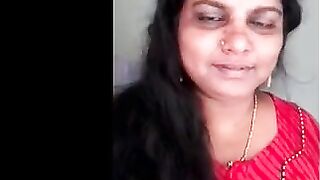Indian aunty showing her private parts to her lover