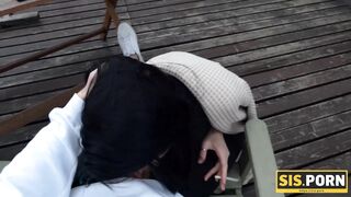 SISPORN. Guy catches stepsister smoking