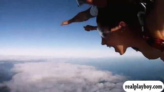 Hot babes boar hunting and sky diving