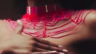 How check your boobs lady