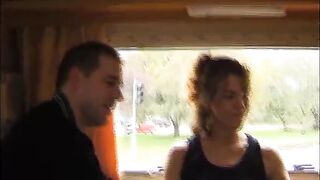bums mobile picks up women and fucks them