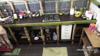 Czech teen erikca - naked cooking, camera