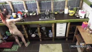 Czech teen erikca - naked cooking, camera