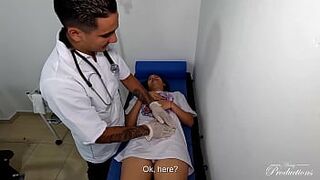 My medical consultation for a pain in the abdomen finished in a delicious anal sex