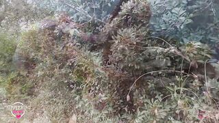 nippleringlover horny milf pissing outdoors flashing pierced pussy and extreme pierced nipples compilation 1