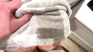 bathroom cozy robe quickie amateur pov - projectsexdiary