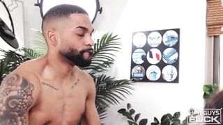 His First Time! Busty Milf Shows The New Guys How It's Done!