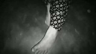 Mature wife foreplay in body.