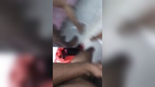 Making delicious in front of the mirror with my ex boyfriend