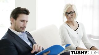TUSHY Hot Secretary Kate England Gets Anal