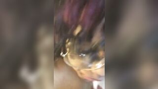 Milf Dick Sucking Practice On Dildo