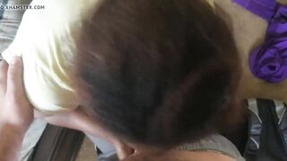 Ebony MILF gf bj