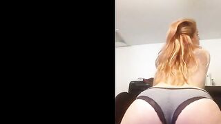 Read Head Chubby Cam Girl Getting Horny