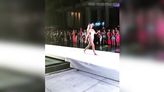 Lindsey Vonn runway modeling