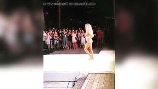 Lindsey Vonn runway modeling