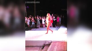 Lindsey Vonn runway modeling