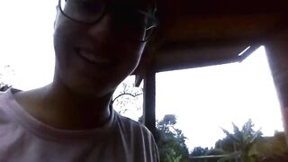 Horny Girl Masturbating With fingers Outdoors Secretly