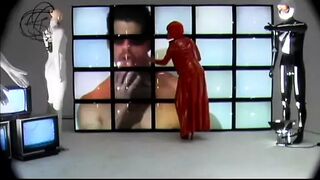 Horny young slut takes a throbbing shaft down her throat before having a cake by the prince of darkness