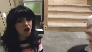 Girl Duct Tape Blindfolded and Gagged Bondage