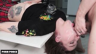 BIG CUM LOADS ON TINY TEENS - Sperm Drenched Faces Compilation