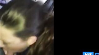 She sucks her chubby neighbour and takes the cum