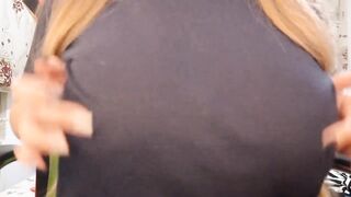 Amateur masturbation of large natural boobs - DepravedMinx