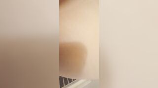 Pounding her in a filthy bathroom