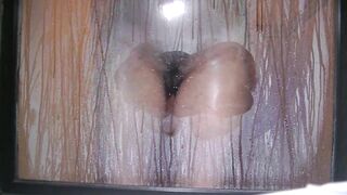 I take a shower at a swinger hotel while hubby films. Message for YOU watch till end!